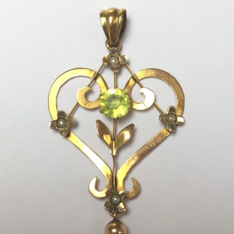 Peridot Anhängerkette Gold Birmingham