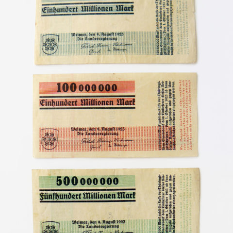 Hundert-Millionen-„Notgeld“ Thüringen, Herbert Bayer, Weimar