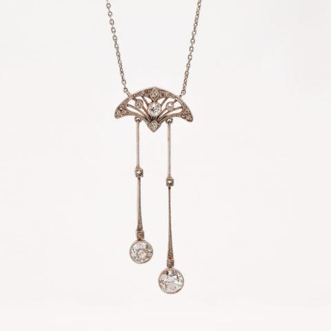 Negligé-Collier mit Diamanten, 1910-1915